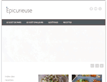 Tablet Screenshot of epicurieuse.com